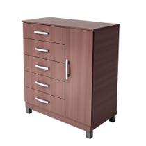Cômoda Sapateira Zurique 1 Porta 5 Gavetas Cômoda Sapateira Zurique 1 Porta 5 Gavetas