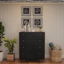 Cômoda Serra 4 GV Preta Cômoda Serra 4 GV Preta