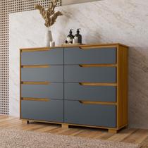Comoda Siena 8 Gavetas Moderna com Amplo Espaço para Quarto Comoda Siena 8 Gavetas Moderna com Amplo Espaço para Quarto