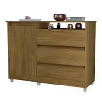 Cômoda Sky 3 Gavetas e 1 Porta - Freijó- Primus Cômoda Sky 3 Gavetas e 1 Porta - Freijó- Primus