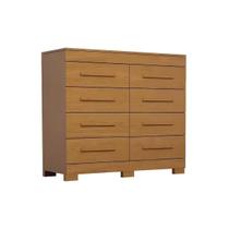 Cômoda Solteiro Nalu c/ 8 Gavetas Cinamomo - ACP Cômoda Solteiro Nalu c/ 8 Gavetas Cinamomo - ACP