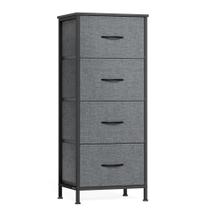 Cômoda SONGMICS BELLAH 4 Gavetas Aço Cinza Ardósia Cômoda SONGMICS BELLAH 4 Gavetas Aço Cinza Ardósia