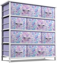 Cômoda Sorbus com 8 Gavetas para Quarto Infantil - Cor Roxa