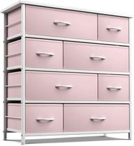 Cômoda Sorbus com 8 Gavetas para Quarto Infantil - Rosa