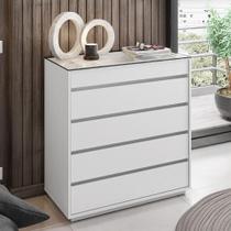 Cômoda Suellen Branco com Gaveta Organizadora Cômoda Suellen Branco com Gaveta Organizadora