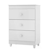 Cômoda Ternura 3 Gavetas - Branco - Peternella Móveis Cômoda Ternura 3 Gavetas - Branco - Peternella Móveis