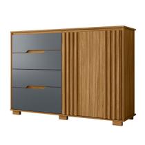 Cômoda Texas 147cm 4 Gavetas 2 Portas Freijó Cinza Moval Cômoda Texas 147cm 4 Gavetas 2 Portas Freijó Cinza Moval