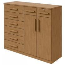 Cômoda Toronto 2 Portas 8 Gavetas Amêndoa Clean Móveis Lopas Cômoda Toronto 2 Portas 8 Gavetas Amêndoa Clean Móveis Lopas