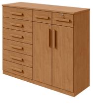 Cômoda Toronto 2 Portas 8 Gavetas - Lopas Cômoda Toronto 2 Portas 8 Gavetas - Lopas