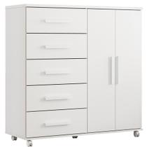 Cômoda Toronto 2 Portas e 5 Gavetas - Móveis Albatroz Cômoda Toronto 2 Portas e 5 Gavetas - Móveis Albatroz