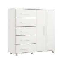 Comoda Toronto Quarto Com 5 Gavetas e 2 Portas Comoda Toronto Quarto Com 5 Gavetas e 2 Portas