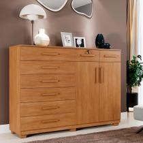 Cômoda Triunfo 8 Gavetas e 2 Portas Cinamomo