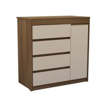 Cômoda Uni com Sapateira 1 Porta 4 Gavetas Luciane