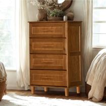 Cômoda Unissex Madeira Maciça Rústica Marrom Pés E 4 Gavetas Cômoda Unissex Madeira Maciça Rústica Marrom Pés E 4 Gavetas