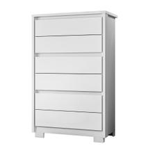 Cômoda Unno 79cm 6 Gavetas com Pés Plástico