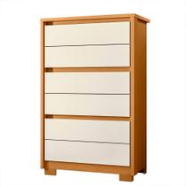 Cômoda Unno 79cm 6 Gavetas com Pés Plástico Cômoda Unno 79cm 6 Gavetas com Pés Plástico