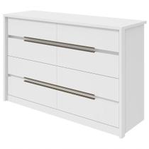 Comoda Urban 8 Gavetas Branco Comoda Urban 8 Gavetas Branco