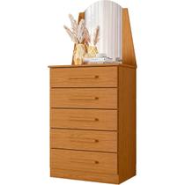 Cômoda Veneza 5 Gavetas com Espelho Albatroz Cor Cinamomo