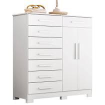 Cômoda Verona 2 Portas e 8 Gavetas - Móveis Albatroz Cômoda Verona 2 Portas e 8 Gavetas - Móveis Albatroz