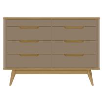 Cômoda Vicenza 8 Gavetas MDF MDP Puxador Cava Fendi Casa D Móveis Cômoda Vicenza 8 Gavetas MDF MDP Puxador Cava Fendi Casa D Móveis