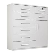 Cômoda Vitoria 1 Porta E 8 Gavetas Plus Benetil Branco
