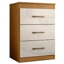 Cômoda Vitória 61cm 3 Gavetas Linha Cômoda Freijó Off White Moval