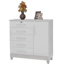 Comoda Vitória II 1 Porta 5 Gavetas - Rud Rack