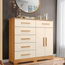 Cômoda Xangai 2 Portas 6 Gavetas Albatroz