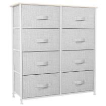 Cômoda YITAHOME com 8 gavetas, torre de armazenamento de tecido, estrutura de aço Cômoda YITAHOME com 8 gavetas, torre de armazenamento de tecido, estrutura de aço