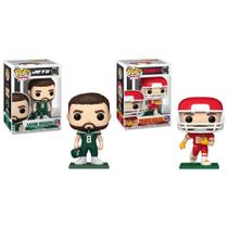 COMP Boneco Funko Pop! NFL Jets Aaron Rodgers + Chiefs Travis Kelce