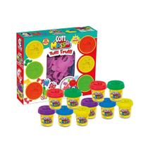 COMP Brinquedo Infantil Massinha de Modelar Kit Família + 10 Potes de Coti Massa Cotiplás