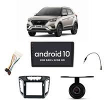 COMP Central Multimidia MP5 9 pol Hyundai Creta 2017 a 2020 Espelhamento Android IOS + Chicotes + Câmera de Ré + Moldura COMP Central Multimidia MP5 9 pol Hyundai Creta 2017 a 2020 Espelhamento Android IOS + Chicotes + Câmera de Ré + Moldura