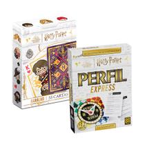 COMP Jogo Perfil Express Harry Potter 100 Cartas + Baralho Copag Single Deck 55 Cartas COMP Jogo Perfil Express Harry Potter 100 Cartas + Baralho Copag Single Deck 55 Cartas