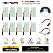 COMP kit 10 Lâmpadas LED Placa Torpedo F-3528-18SMD com 2 Conectores Tarponn - TP-5018