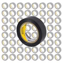 COMP Kit 100 Rolos de Fita Isolante Antichama 19mm x 10m Preta COMP Kit 100 Rolos de Fita Isolante Antichama 19mm x 10m Preta