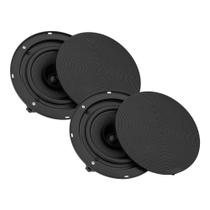 COMP Kit 2 Arandela 6" Polegadas 40 Watts RMS 4 Ohms Preta (2 Pares) Taramps