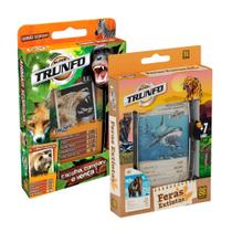 COMP Kit 2 Jogos Super Trunfo Grow Animais Selvagens + Feras Extintas com 32 Cartas Cada