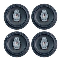 COMP Kit 2 Pares de Alto Falantes HN 6" Polegadas 130W 4R Preto Hiken