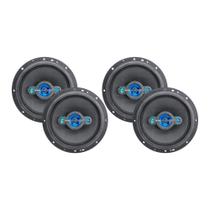 COMP Kit 2 Pares de Alto Falantes Quadriaxial 6 Polegadas 200W 4R