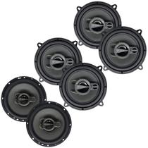 COMP Kit 2 Pares Falantes Leson 5 Pol 140W + Par 6 Pol LD6-TX Som Automotivo Potente e Definido