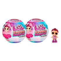 COMP Kit 2x LOL Colecionável Miniaturas Bubble Lil Sisters Surpresa Boneca Sortida