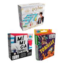 COMP Kit 3 Jogos de Mesa Portáteis 7+ Anos Harry Potter, Tomalle e Mímica Express COMP Kit 3 Jogos de Mesa Portáteis 7+ Anos Harry Potter, Tomalle e Mímica Express