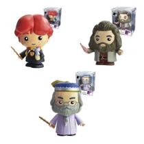 COMP Kit 3x Fandom Box Harry Potter - Dumbledore, Hagrid e Ron Bonecos Colecionáveis 11 cm Material Vinil Atóxico