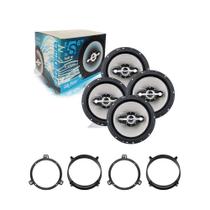 COMP Kit 4 Alto Falantes 6" Quadriaxial 280W RMS + Aros Adaptadores VW Gol G5 / G6 /G7 4 Portas COMP Kit 4 Alto Falantes 6" Quadriaxial 280W RMS + Aros Adaptadores VW Gol G5 / G6 /G7 4 Portas