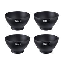 COMP Kit 4 Cumbucas Cozy 13,7 x 13,7 x 8,2 cm 750 ml Preto Coza Brinox - 10510/0008