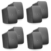 COMP Kit 4 Pares Caixa de Som Passiva CS 6" 8 Ohms Preta Frahm - 31862