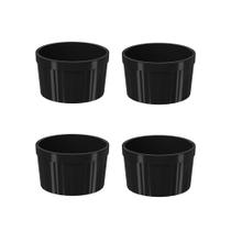 COMP Kit 4x Tigela Ramekin Coza Uno 150ml Cada Potinho Molho Preto - 10162/0008 COMP Kit 4x Tigela Ramekin Coza Uno 150ml Cada Potinho Molho Preto - 10162/0008