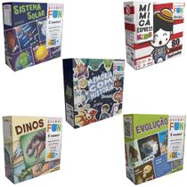 COMP Kit 5 Jogos Educativos 3+ Anos: Memória e Mímica de Temas Variados - Cooper Fun COMP Kit 5 Jogos Educativos 3+ Anos: Memória e Mímica de Temas Variados - Cooper Fun