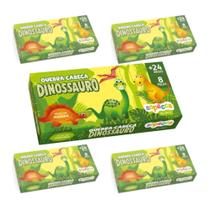 COMP Kit 5 Quebra-Cabeça Dinossauro Sopecca para Crianças - Diversão Educativa COMP Kit 5 Quebra-Cabeça Dinossauro Sopecca para Crianças - Diversão Educativa