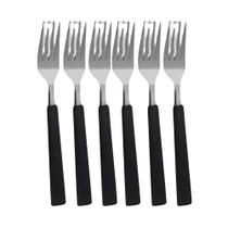 COMP Kit 6 Garfos de Mesa Aço Inox Preto Linha Riviera Brinox COMP Kit 6 Garfos de Mesa Aço Inox Preto Linha Riviera Brinox